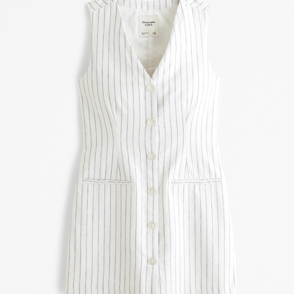 Mara linen Vest Dress